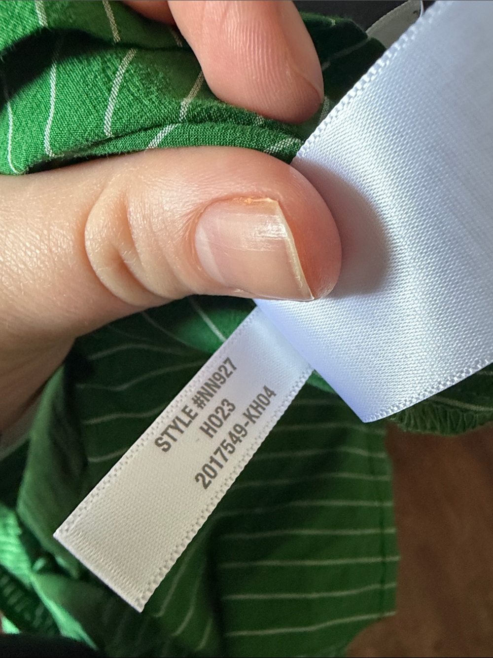 Madewell Green Striped Button-Up Shirt - Picture 7 of 7